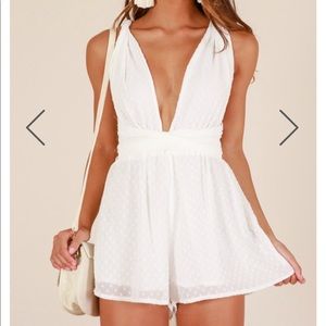 NEW Showpo White Romper - Size 2